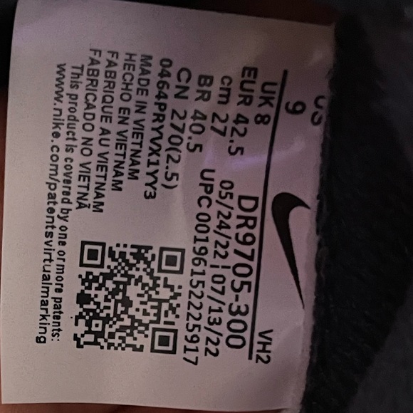 NIKE DUNK LOW RETRO ARMORY NAVY SIZE 9MENS - Picture 2 of 12